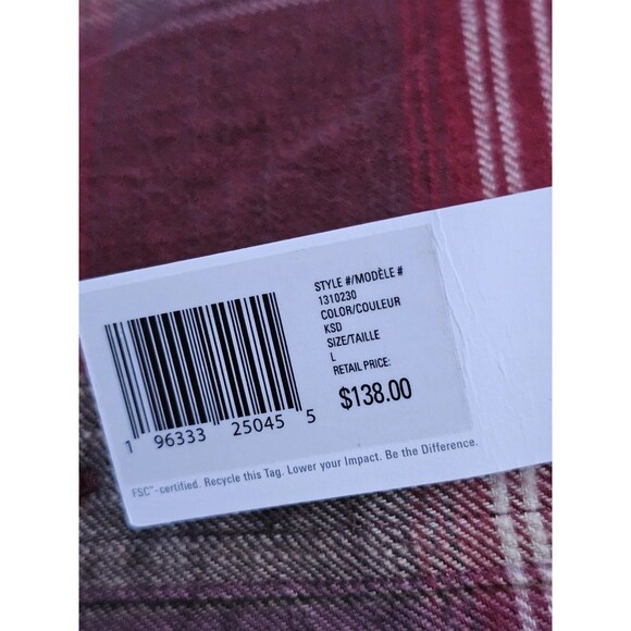 Outerknown Shirt Mens Large Transitional Slub Flannel Plaid Lumberjack Cozycore - Picture 5 of 16